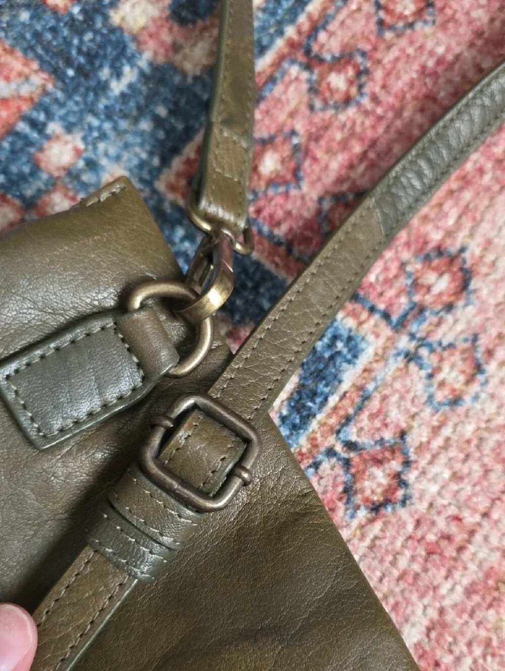 Lucky Brand Olive Crossbody Shoulder Bag